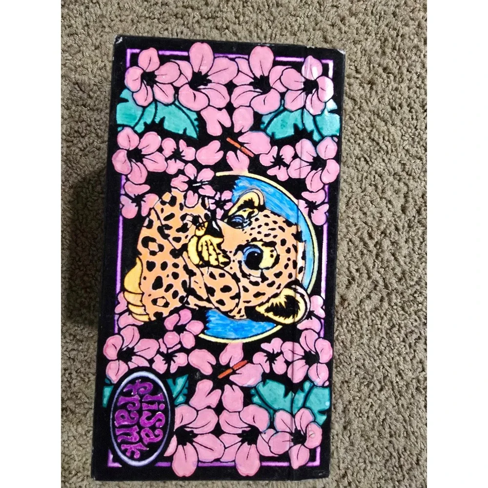 Vintage Lisa Frank Hunter the Leopard Jewelry Box w/Drawer Trinket Jewelry 90s